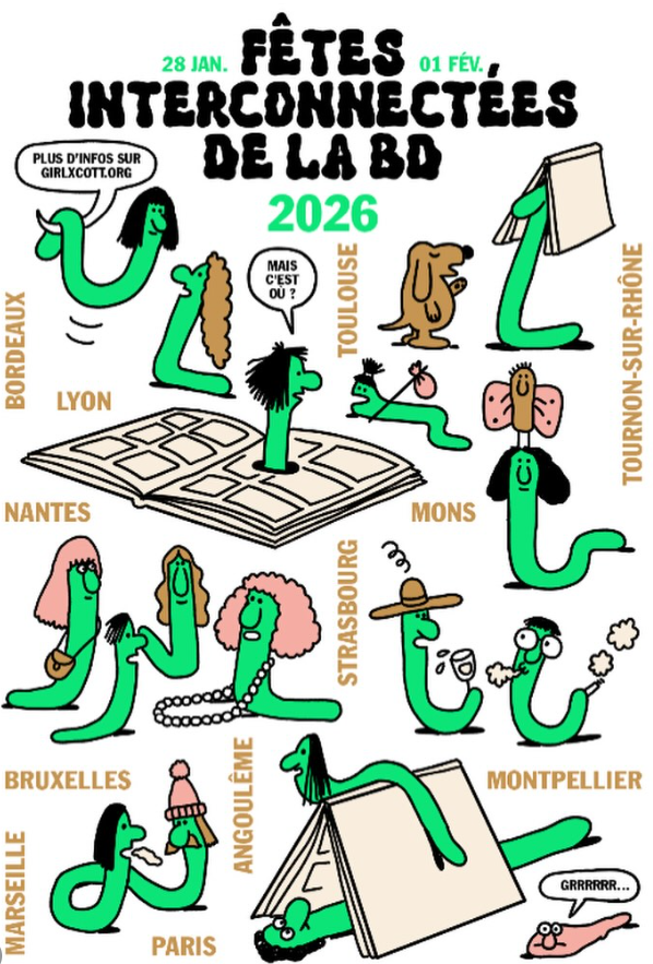 Affiche pour Fêtes interconnectées de la BD - Paris