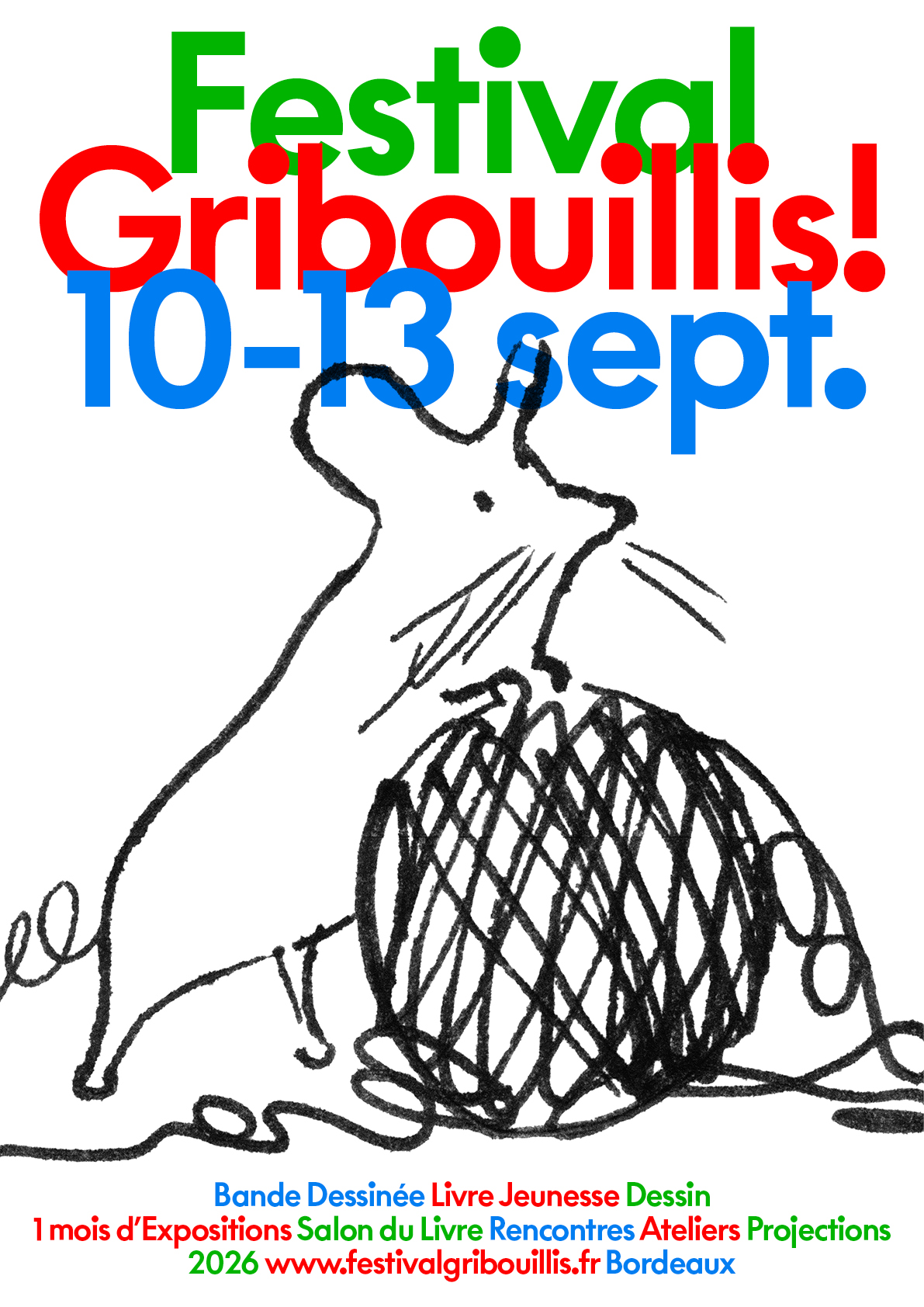 Affiche pour Exemplaire au festival Gribouillis !