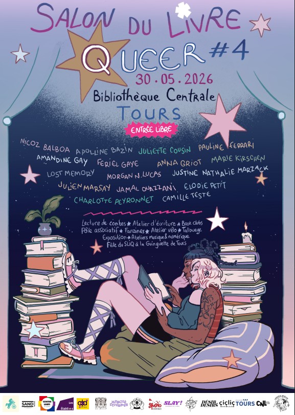 Affiche pour Juliette Cousin au Salon du Livre Queer